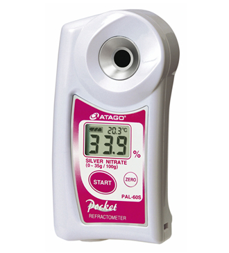 ATAGO(愛(ài)拓)便攜式數(shù)顯折射儀 PAL-60S 硝酸銀濃度計(jì)