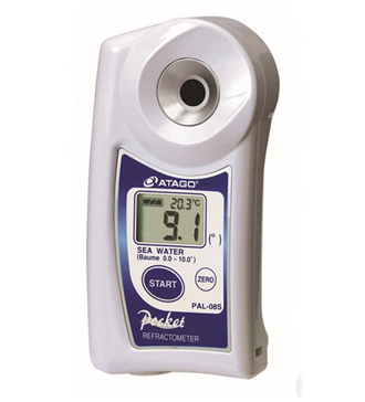 ATAGO(愛拓)便攜式數(shù)顯海水折射計(jì)/鹽水濃度計(jì)PAL-08S 海水濃度計(jì)(波美度)
